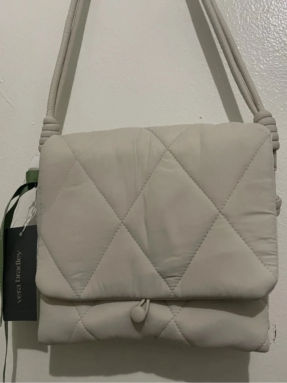 Vera Bradley Featherweight Baird Hipster Crossbody Bag Pumice Stone NWT